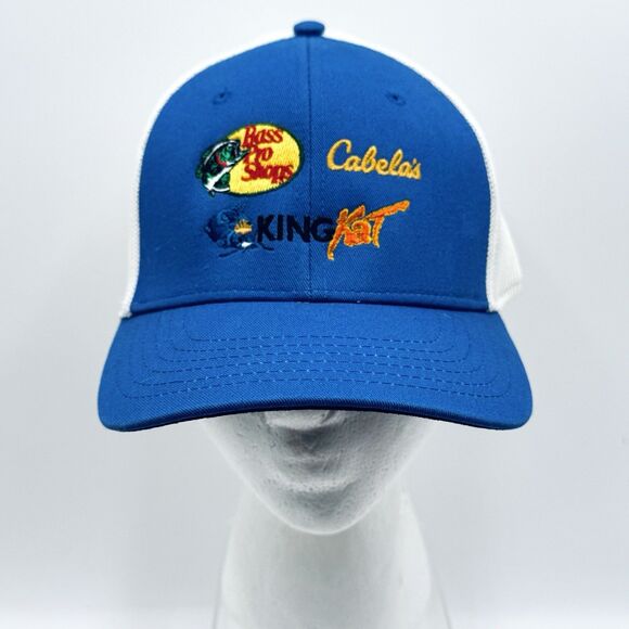 Cabela’s Bass Pro Shop King Kat Embroidered Hat Cap Mesh Snapback New without Tg - Picture 1 of 6